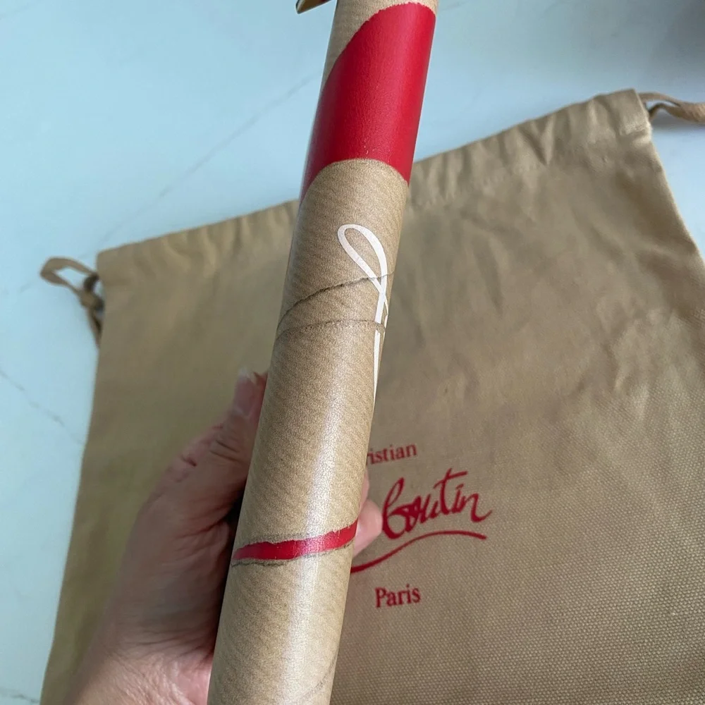 Christian Louboutin Red and Tan Artistic Wallet - Picture 13 of 16